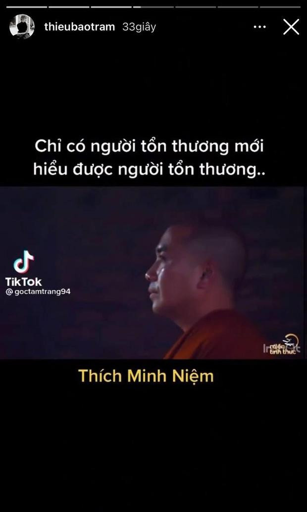 Thiều Bảo Trâm bất ngờ chia sẻ clip nói về sự tổn thương. Thiều Bảo Trâm bất ngờ chia sẻ clip nói về sự tổn thương.
