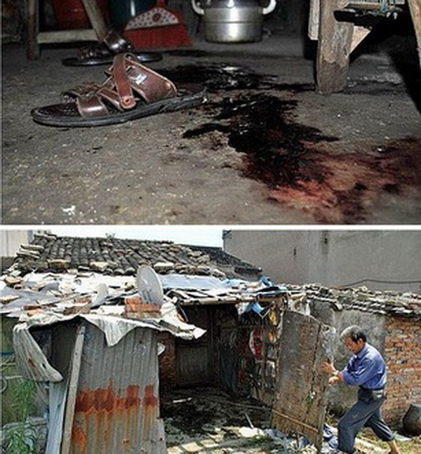 Vết máu tại hiện trường