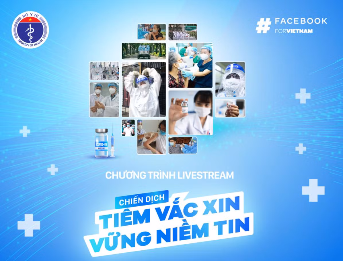 Chiến dịch "Tiêm vắc xin - Vững niềm tin" do Bộ Y tế Việt Nam và Tập đoàn Meta tổ chức.