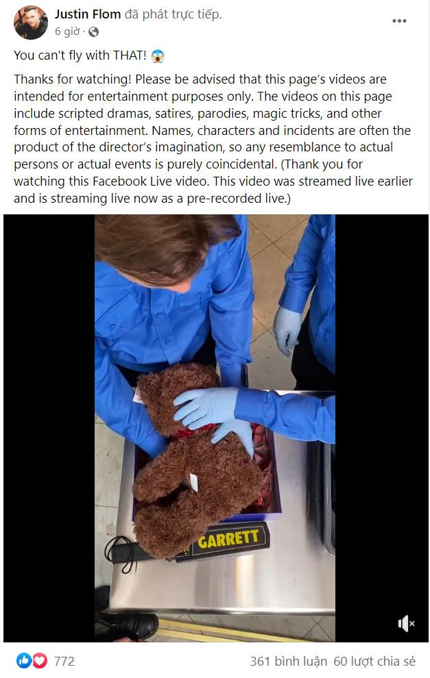 Justin Flom đã đăng tải lại đoạn livestream với nội dung cảm ơn những người đã ủng hộ video của mình kèm lời giải thích. Justin Flom đã đăng tải lại đoạn livestream với nội dung cảm ơn những người đã ủng hộ video của mình kèm lời giải thích.