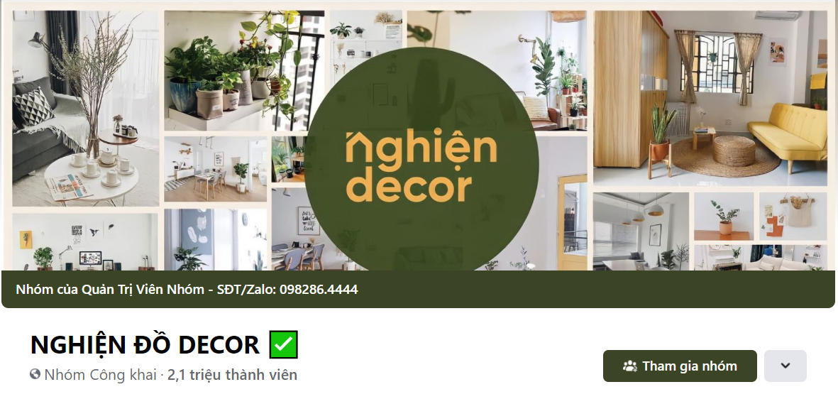 Các hội nhóm "mê nhà nghiện décor" thu hút hơn 2 triệu thành viên tham gia chỉ sau hơn 1 năm và hơn 700 nghìn thành viên mới tính từ đầu năm 2021 đến nay. Các hội nhóm "mê nhà nghiện décor" thu hút hơn 2 triệu thành viên tham gia chỉ sau hơn 1 năm và hơn 700 nghìn thành viên mới tính từ đầu năm 2021 đến nay.