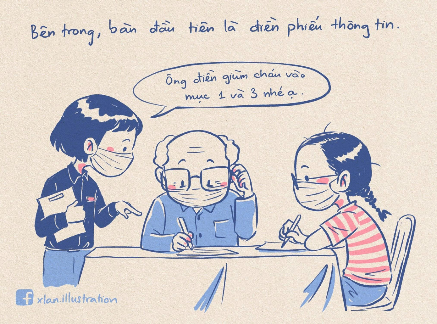 Bạn nhớ điền phiếu thông tin theo hướng dẫn nhé!