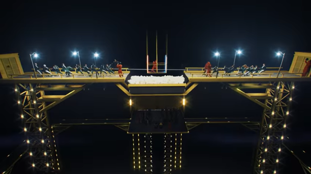 Không khí của trò chơi kéo co diễn ra đầy căng thẳng với sự tham gia của 12 đội chơi. Không khí của trò chơi kéo co diễn ra đầy căng thẳng với sự tham gia của 12 đội chơi.