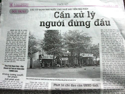 Phóng viên Trọng Đức của Báo Lao Động Nghệ An bị dọa giết có liên quan đến những bài viết này hay không, cơ quan công an cần làm rõ