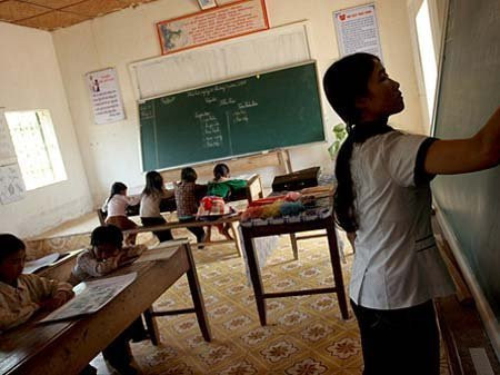 Một lớp học vùng cao