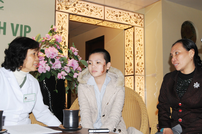 Sau 20 ngày điều trị, vết thương bị nhiễm trùng của Giang cơ bản đã lành, đóng vảy và lên da non