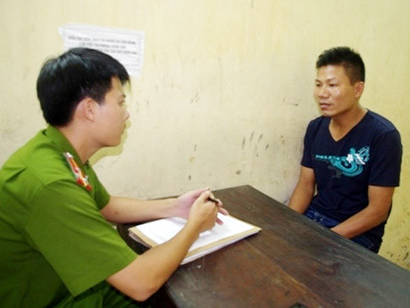 Nguyễn Văn Tiến tại cơ quan công an. Nguyễn Văn Tiến tại cơ quan công an