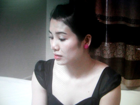 Nguyễn Thị Gái khi ở trong phòng chờ 