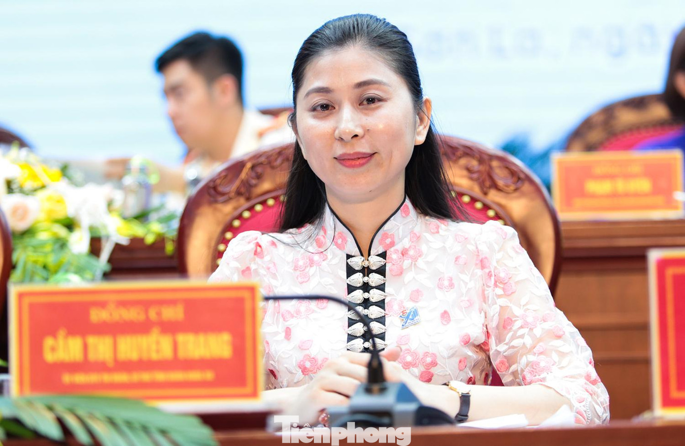 Chị Cầm Thị Huyền Trang tái cử Bí thư Tỉnh Đoàn Sơn La khóa XIII nhiệm kỳ 2022 - 2027. Ảnh: Hân Nguyễn.