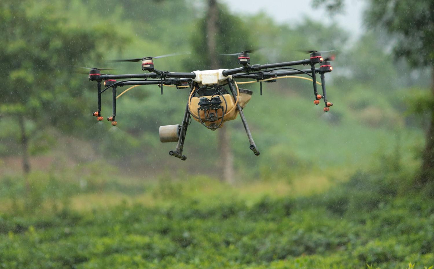 Ngoài các biện pháp canh tác truyền thống, các tiến bộ khoa học kỹ thuật cũng đã từng bước được áp dụng ở vùng trồng chè huyện Mường Khương. Một mô hình máy phun thuốc bảo vệ thực vật được thử nghiệm trên cánh đồng chè trong sáng nay. Ngoài các biện pháp canh tác truyền thống, các tiến bộ khoa học kỹ thuật cũng đã từng bước được áp dụng ở vùng trồng chè huyện Mường Khương. Một mô hình máy phun thuốc bảo vệ thực vật được thử nghiệm trên cánh đồng chè trong sáng nay.