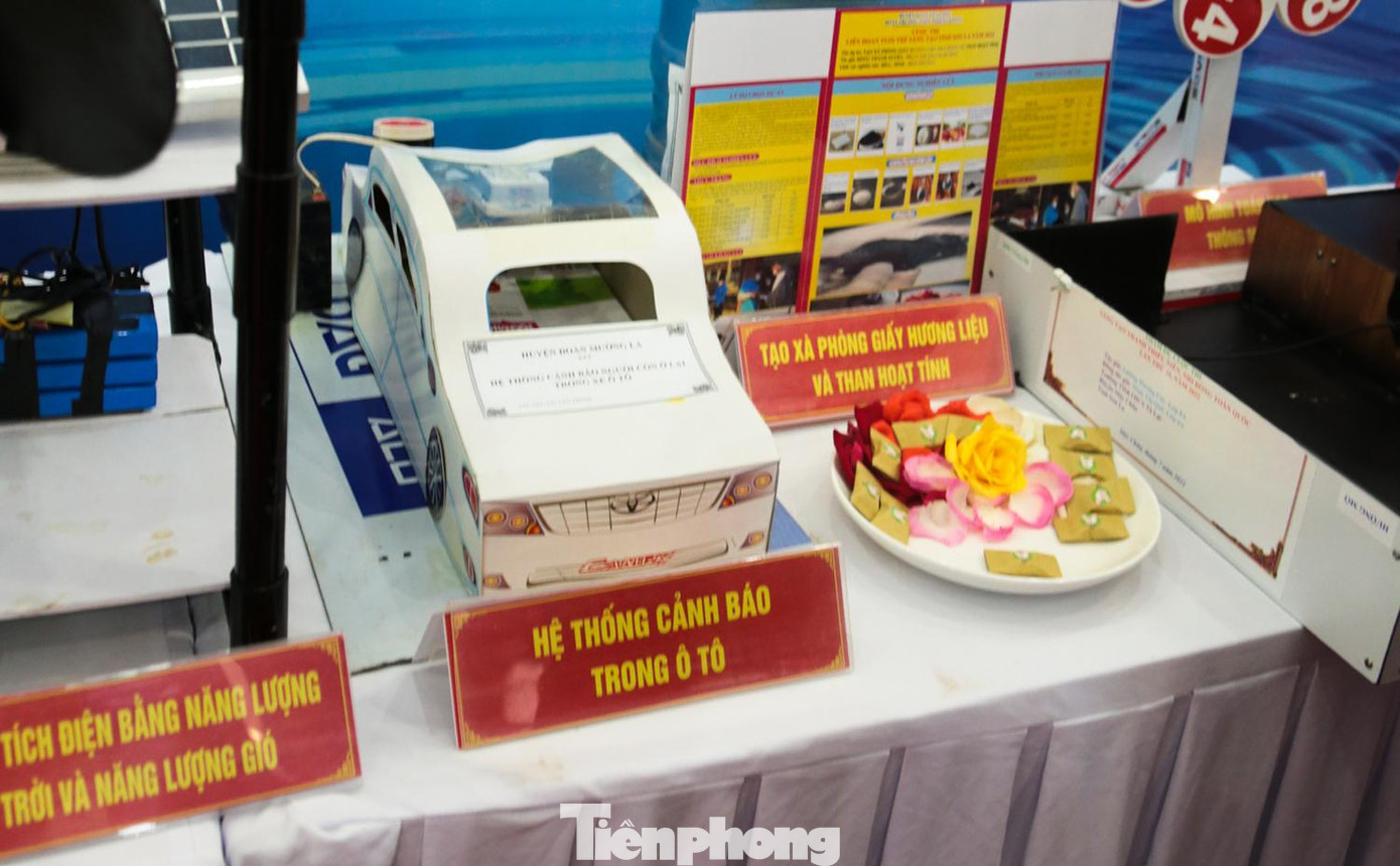 Một số sáng tạo khác của đoàn viên, thanh niên tỉnh như hệ thống cảnh báo trong ô tô, tạo xà phòng giấy hương liệu và than hoạt tính, mô hình toán học thông minh, máy ấp trứng hay thiết bị khử mùi trong phòng thí nghiệm trường học.