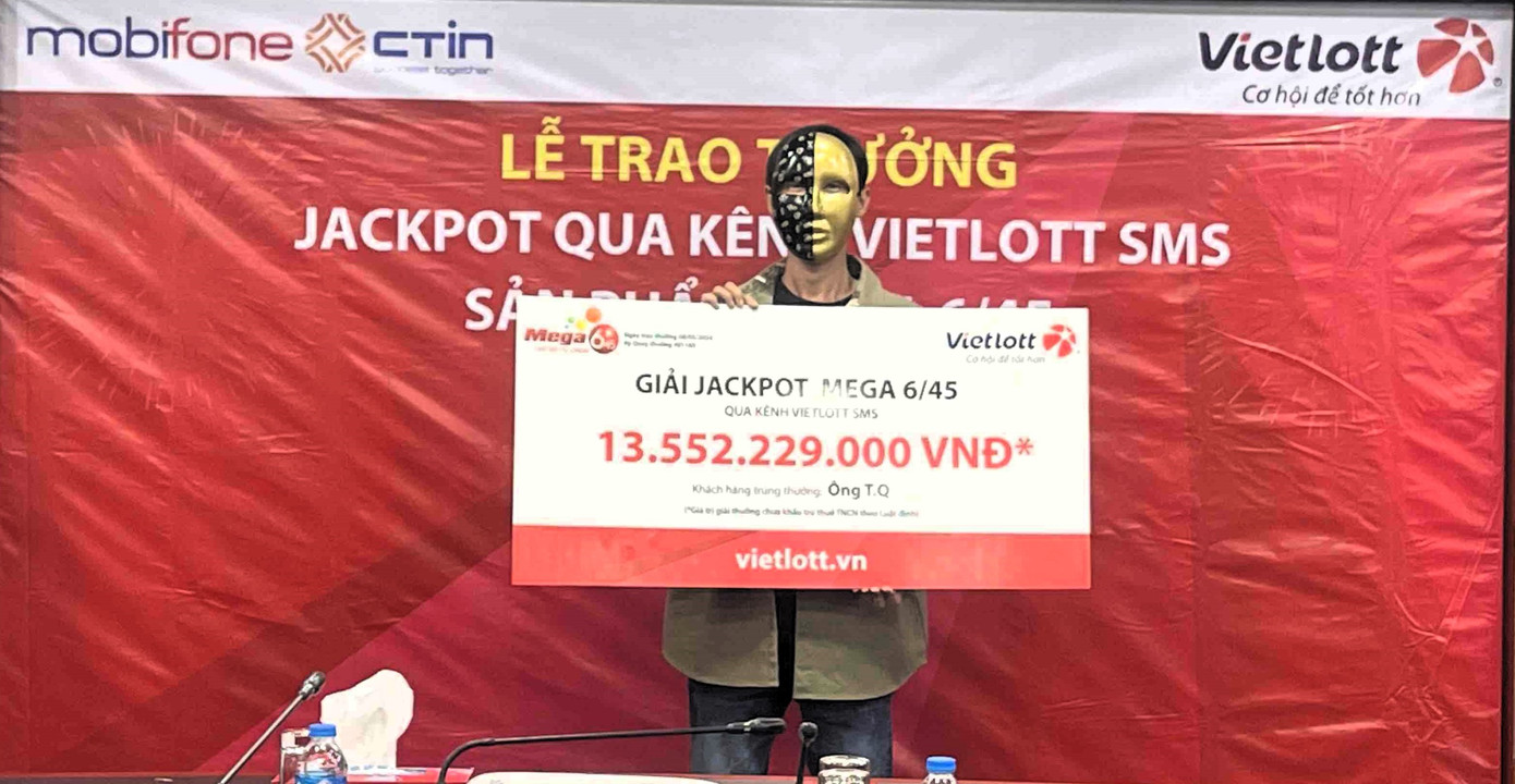 Anh T.Q. nhận thưởng Jackpot hơn 13 tỷ đồng.