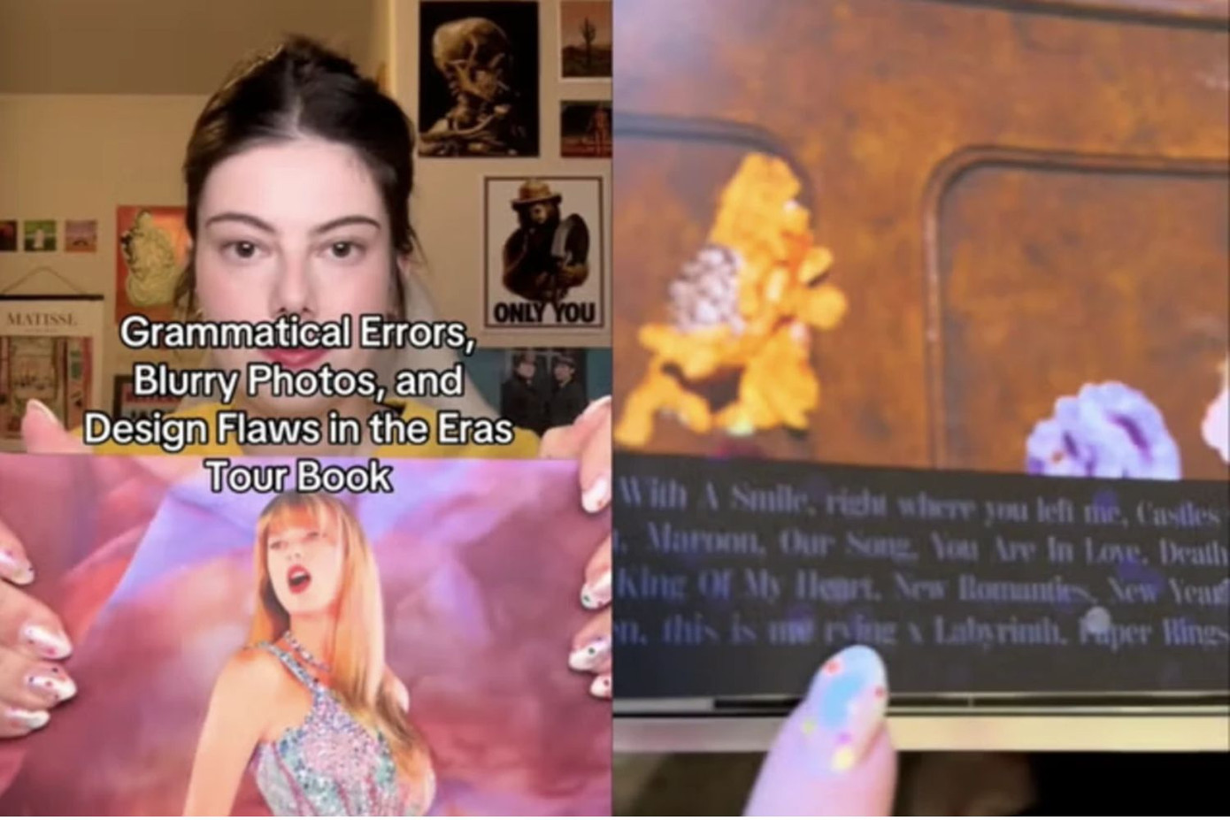 Người hâm mộ làm video về các lỗi trong cuốn sách.