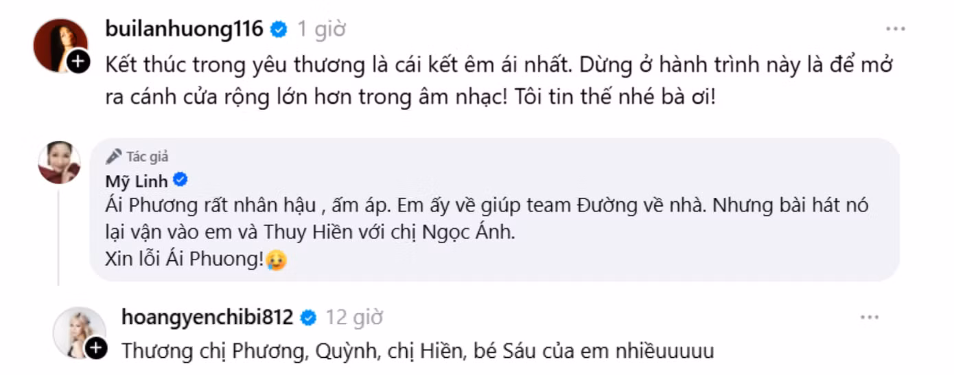 Các Chị Đẹp gửi lời yêu thương đến Ái Phương.