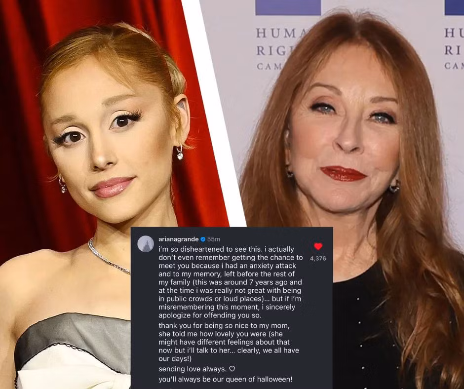 Ariana Grande gửi lời xin lỗi tới Elvira ngay sau khi đọc được tin tức.