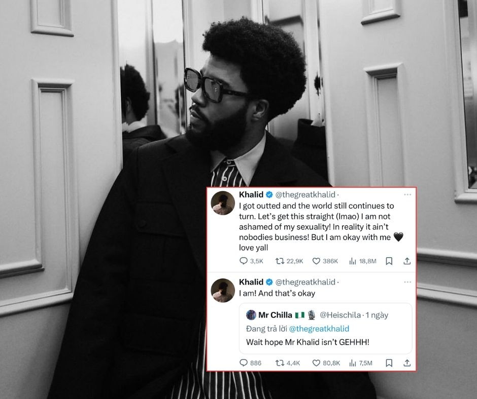 Khalid công khai khuynh hướng tính dục trên mạng xã hội.