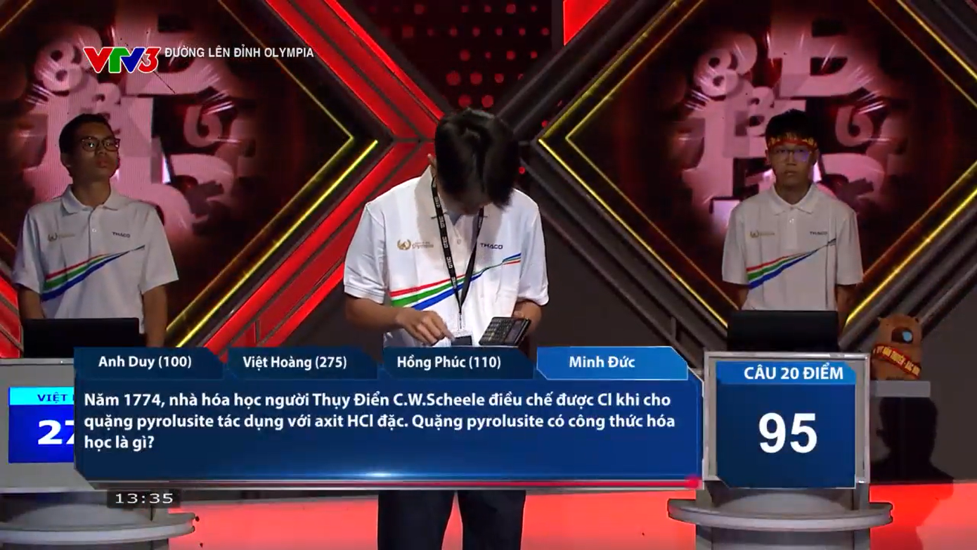 Minh Đức để mất điểm vào tay người chơi khác. Minh Đức để mất điểm vào tay người chơi khác.