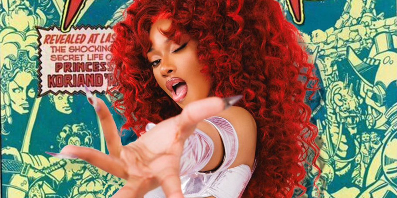 Nữ rapper Megan Thee Stallion hóa thân thành Starfire.