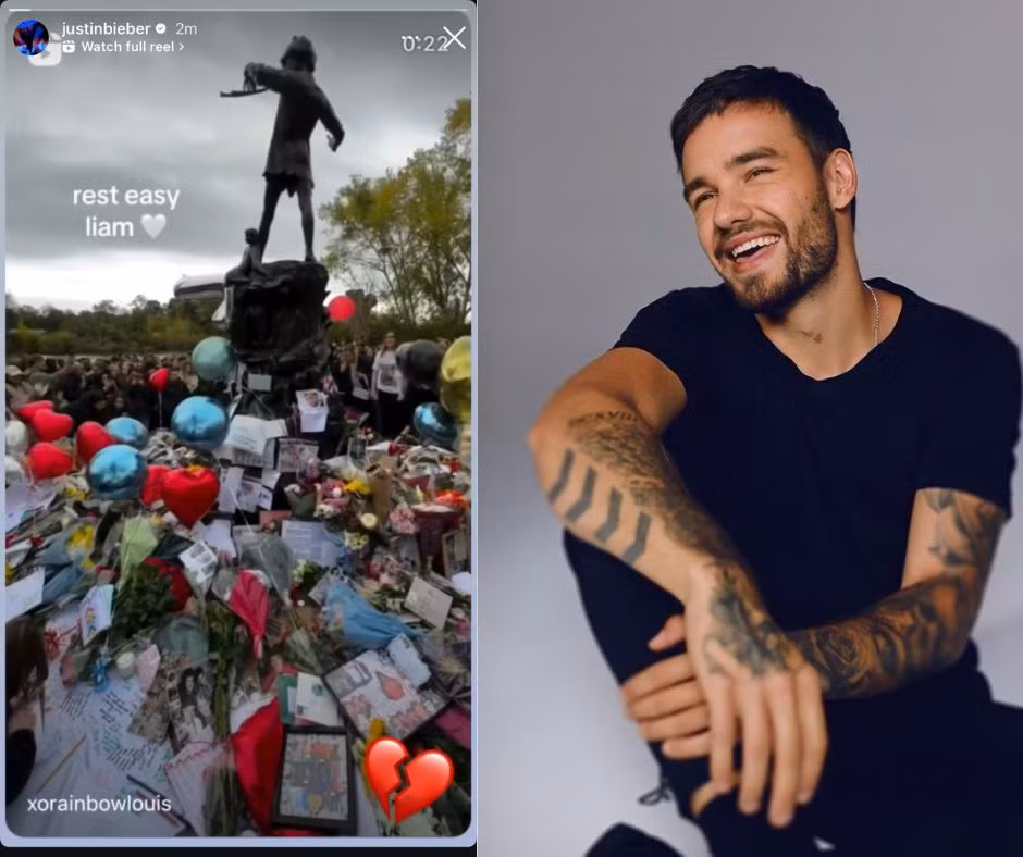 Justin Bieber đăng bài tưởng nhớ Liam Payne.