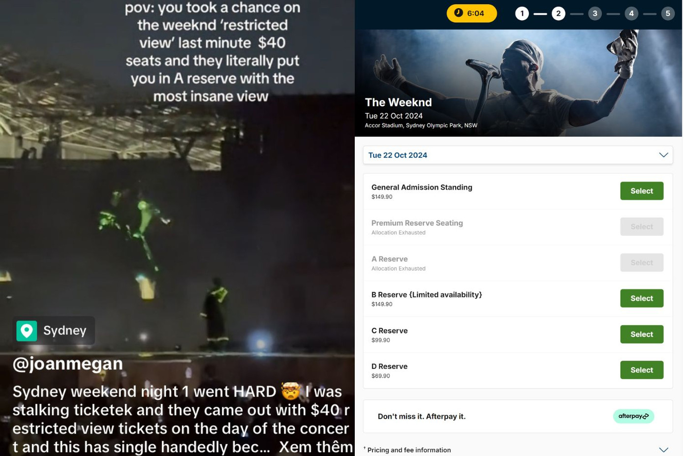 Concert vẫn còn nhiều vé và phải hạ giá trước khi đêm diễn chính thức diễn ra. Concert vẫn còn nhiều vé và phải hạ giá trước khi đêm diễn chính thức diễn ra.