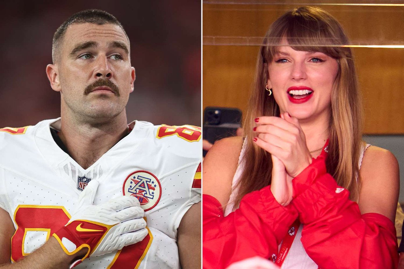 Taylor Swift lần đầu tham dự trận đấu của Travis Kelce. Taylor Swift lần đầu tham dự trận đấu của Travis Kelce.