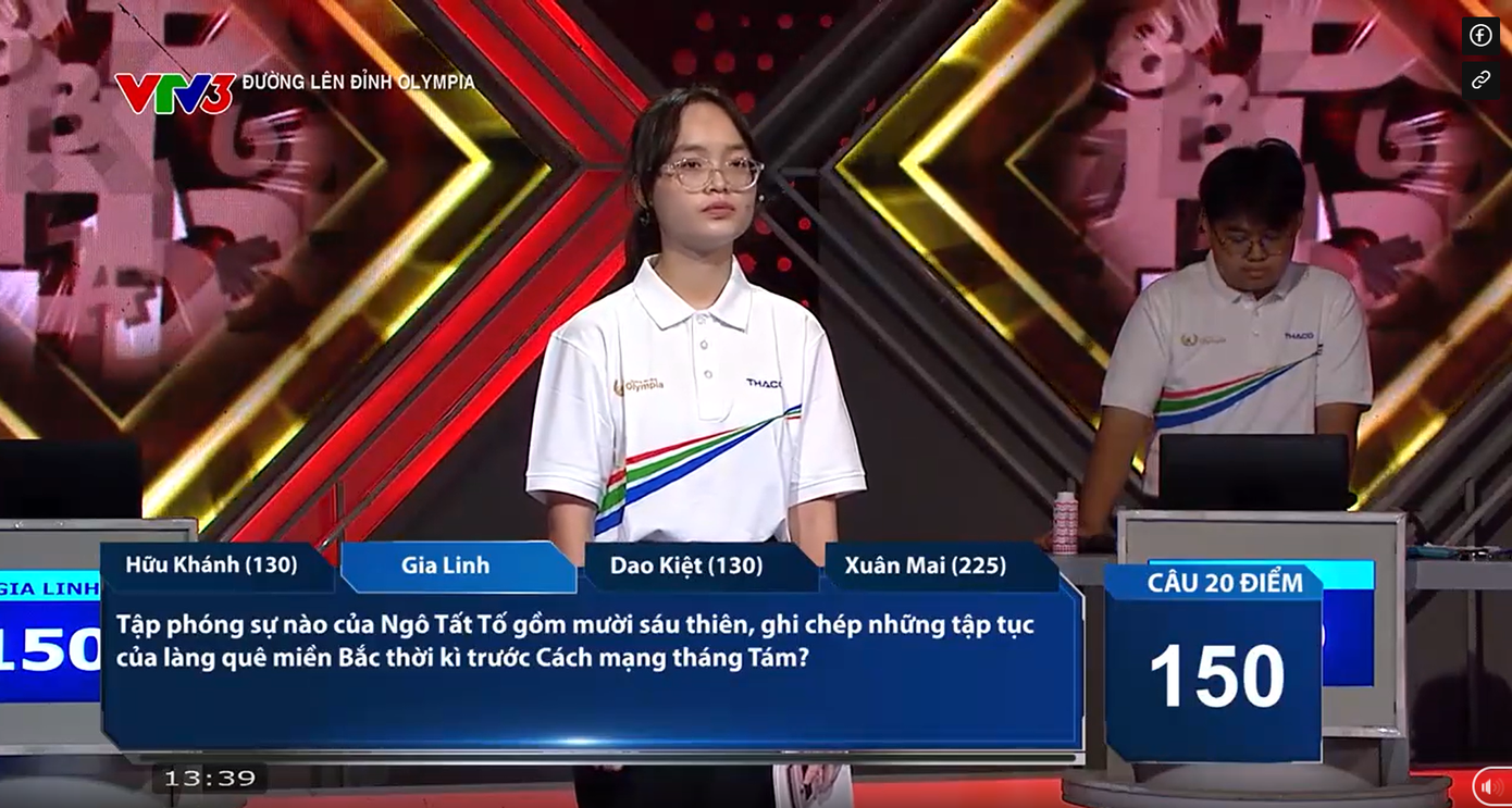 Gia Linh bình tĩnh bước vào phần thi Về đích. Gia Linh bình tĩnh bước vào phần thi Về đích.