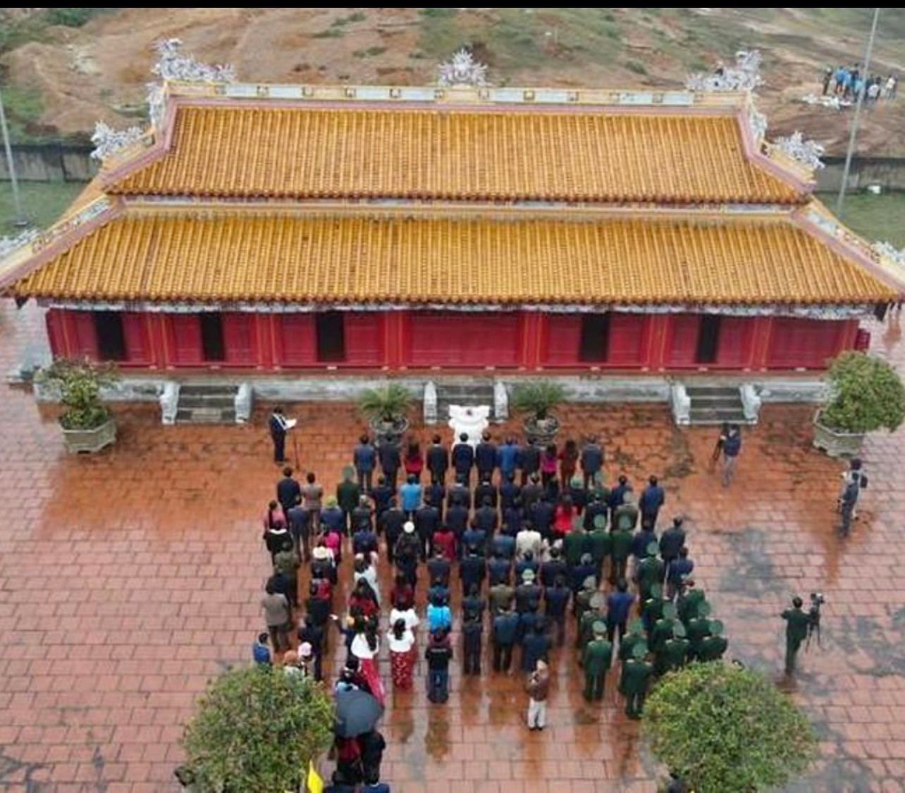 Khu di tích thành Tân Sở, nơi đặt Đền thờ Vua Hàm Nghi và các chiến sĩ Cần Vương. Ảnh: Đức Đăng