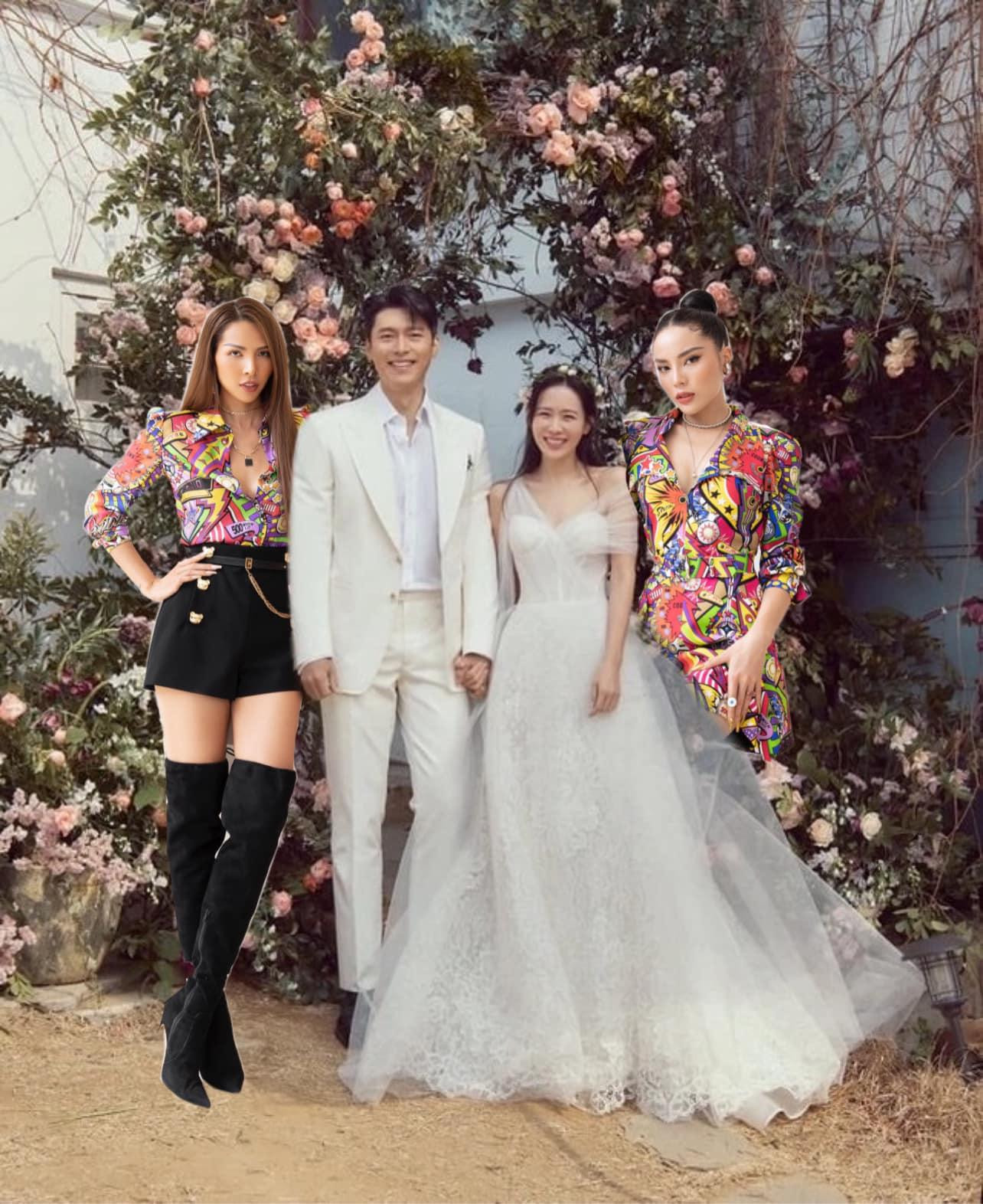 Trên trang cá nhân, Hoa hậu Kỳ Duyên ghép ảnh cô cùng siêu mẫu Minh Triệu đứng cạnh cô dâu chú rể kèm chia sẻ: “Sáng giờ bận bay sang Hàn dự lễ cưới của hai anh chị yêu”. Trên trang cá nhân, Hoa hậu Kỳ Duyên ghép ảnh cô cùng siêu mẫu Minh Triệu đứng cạnh cô dâu chú rể kèm chia sẻ: “Sáng giờ bận bay sang Hàn dự lễ cưới của hai anh chị yêu”.