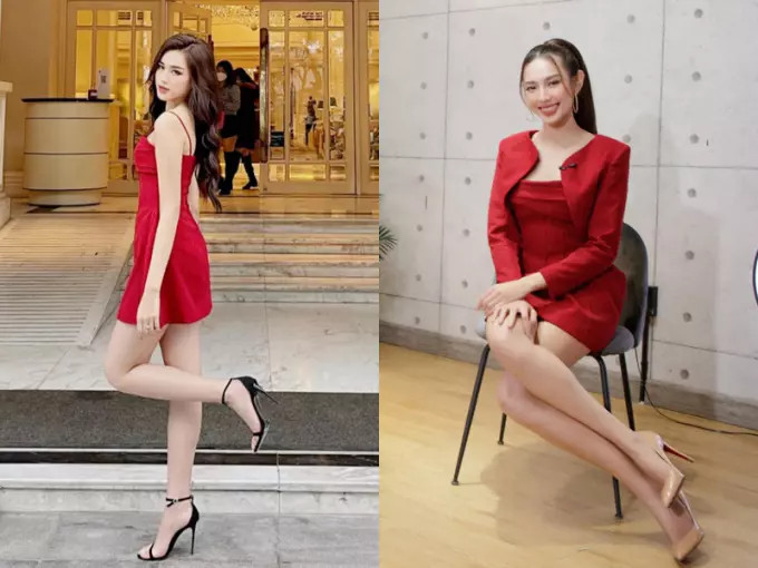 Trước đó, Thùy Tiên và Đỗ Thị Hà từng nhiều lần “đụng hàng” váy áo.
