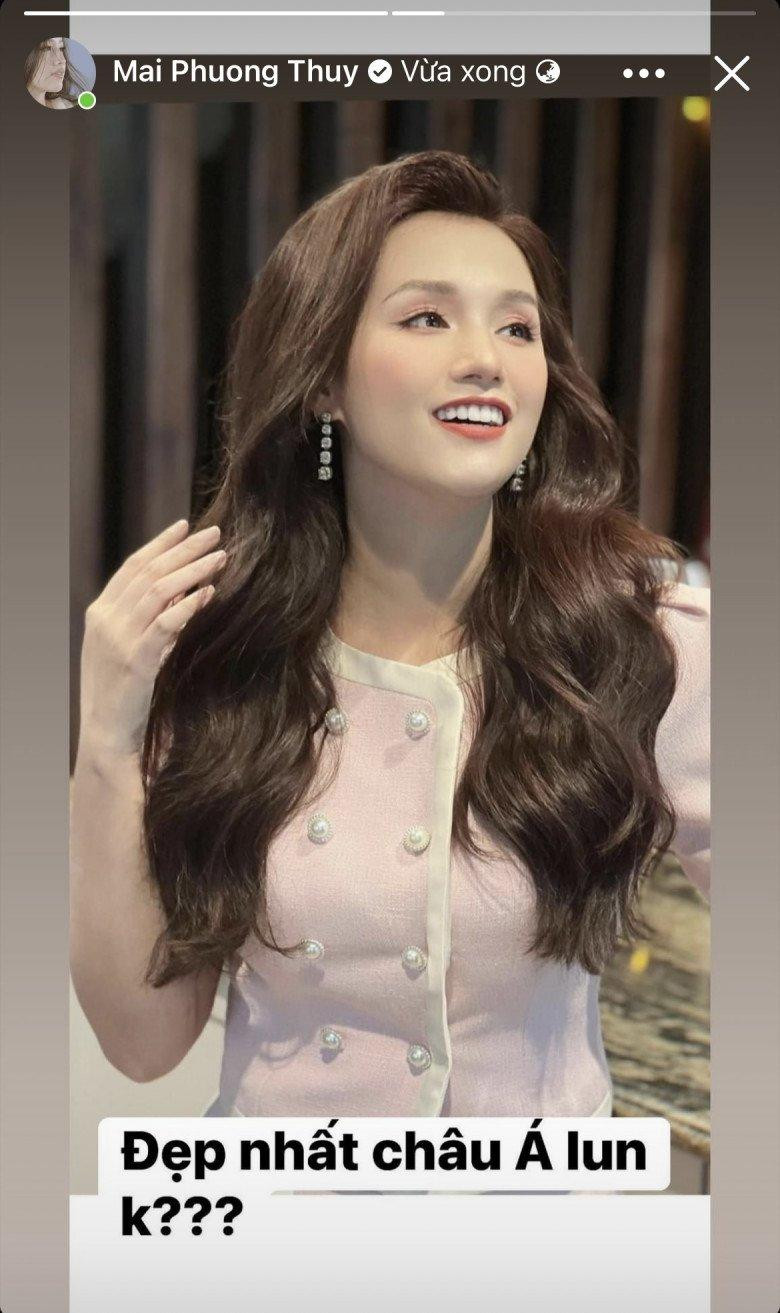 Câu hỏi của Mai Phương Thúy cho thấy cô dành sự ngưỡng mộ trước nhan sắc và sự trẻ trung của Lã Thanh Huyền. Bên cạnh đó, nhiều khán giả dành lời khen ngợi cho mỹ nhân họ Lã.