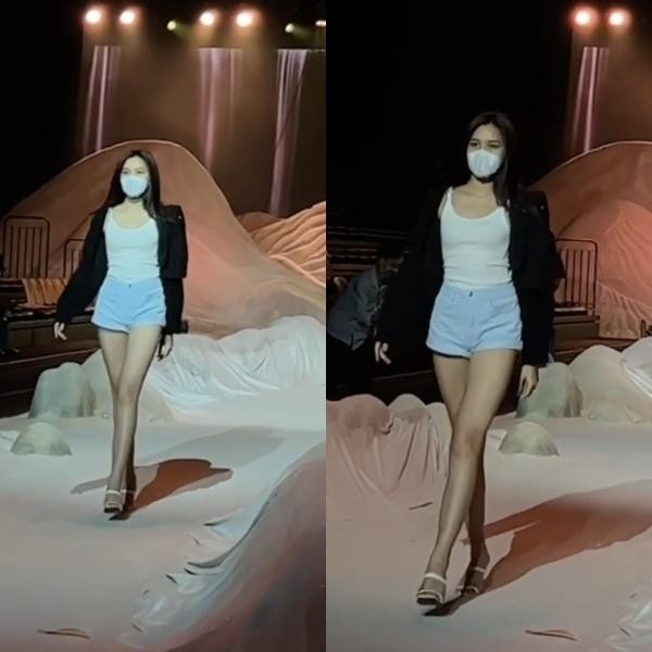 Từ những hình ảnh hậu trường, Hoa hậu Đỗ Thị Hà khiến netizen không thể rời mắt trước đôi chân dài 1m11 của mình.