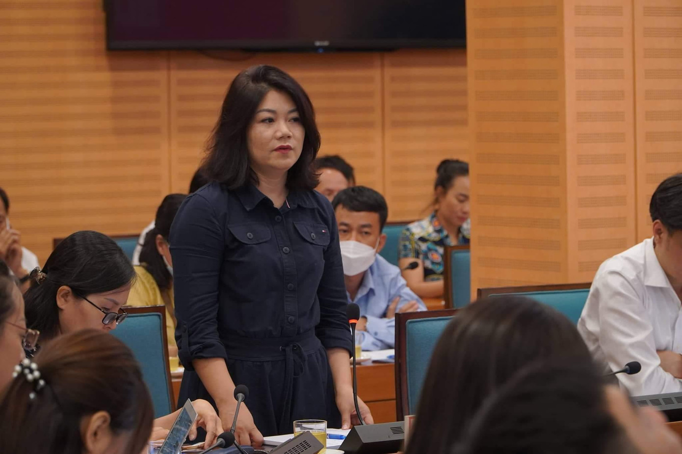 Bà Nguyễn Thị Thúy Hương - Giám đốc Công ty TNHH MTV Khai thác điểm đỗ xe Hà Nội. Ảnh: Nguyễn Trọng Quân Bà Nguyễn Thị Thúy Hương - Giám đốc Công ty TNHH MTV Khai thác điểm đỗ xe Hà Nội. Ảnh: Nguyễn Trọng Quân