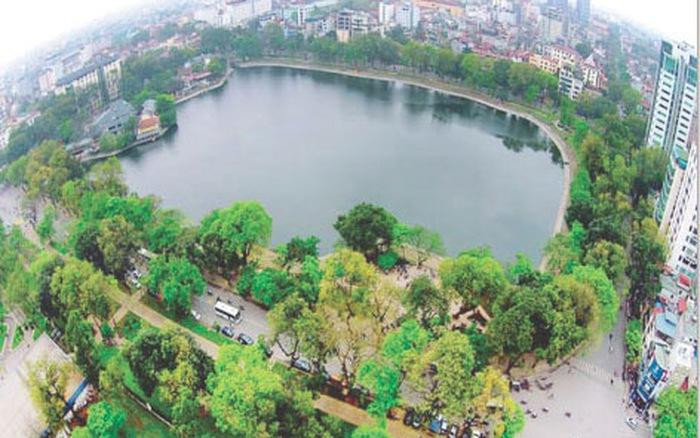 Khu vực tổ chức không gian đi bộ hồ Thiền Quang