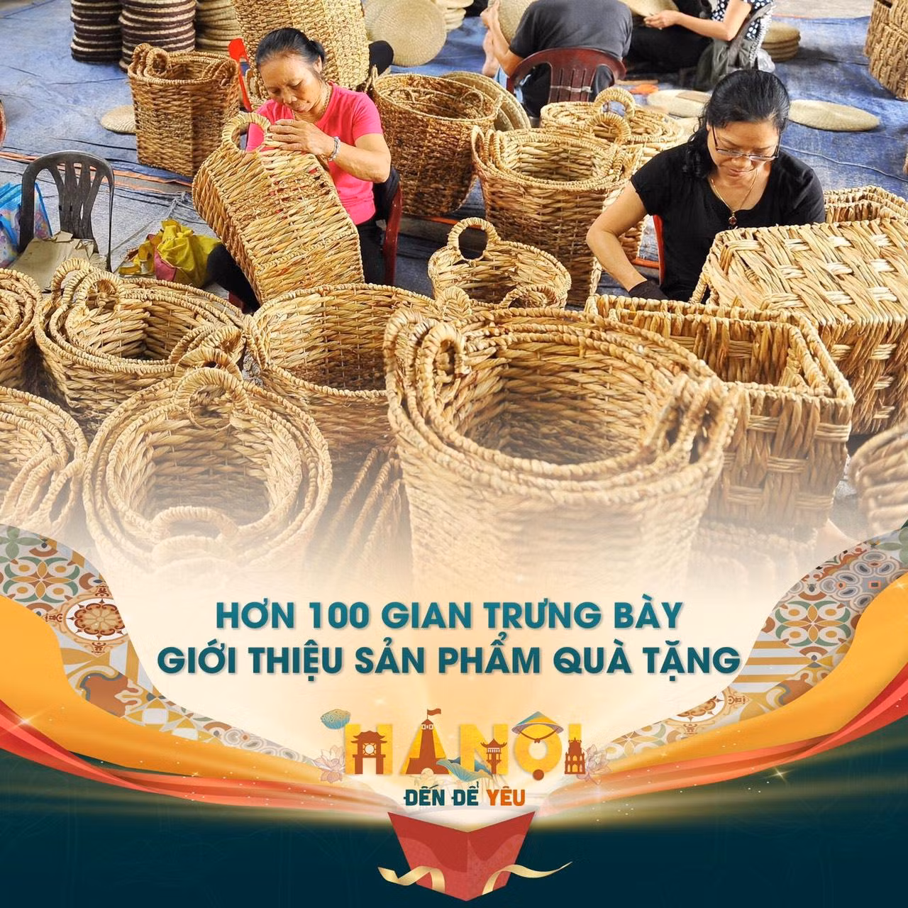 Nhiều không gian quà tặng truyền thống xuất hiện trong dịp này