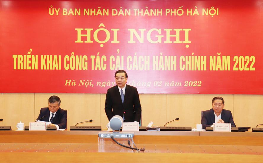 Chủ tịch Hà Nội phát biểu kết luận hội nghị