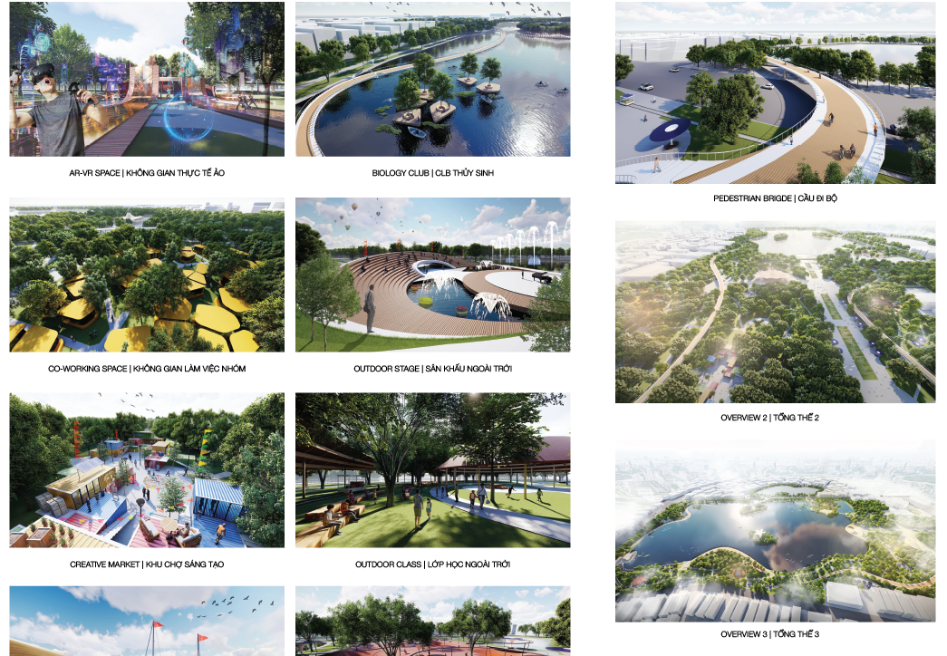 Những ý tưởng mới tạo không gian mở được đưa vào phát triển Công viên Thống Nhất