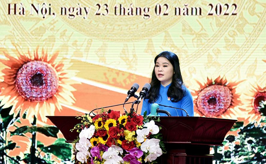 Bí thư Thành đoàn Hà Nội phát biểu cảm nghĩ tại lễ kỷ niệm