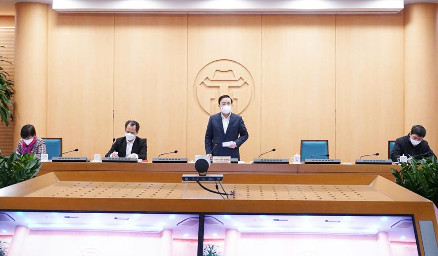 Phó Chủ tịch UBND thành phố Chử Xuân Dũng phát biểu tại hội nghị