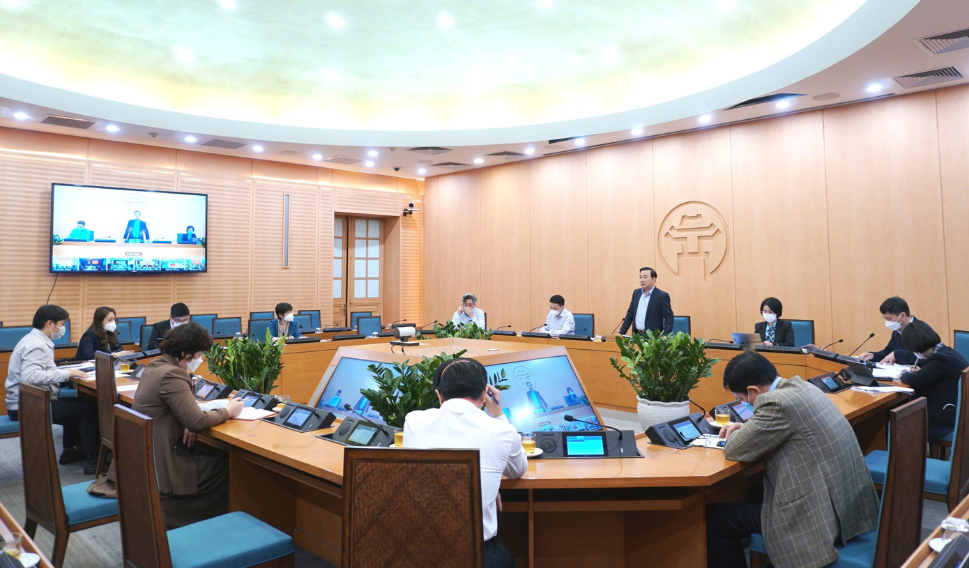 Toàn cảnh buổi họp phòng, chống dịch COVID-19 Toàn cảnh buổi họp phòng, chống dịch COVID-19