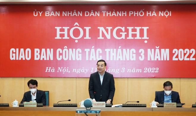 Chủ tịch Hà Nội Chu Ngọc Anh phát biểu tại Hội nghị