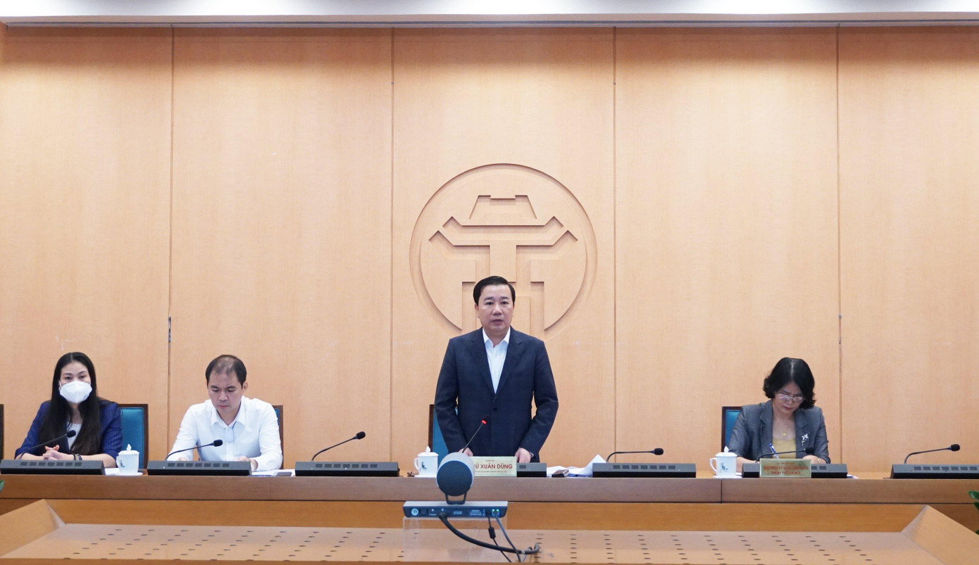Phó Chủ tịch UBND thành phố Hà Nội Chử Xuân Dũng phát biểu tại Hội nghị