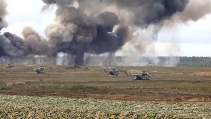 Hình ảnh cuộc tập trận