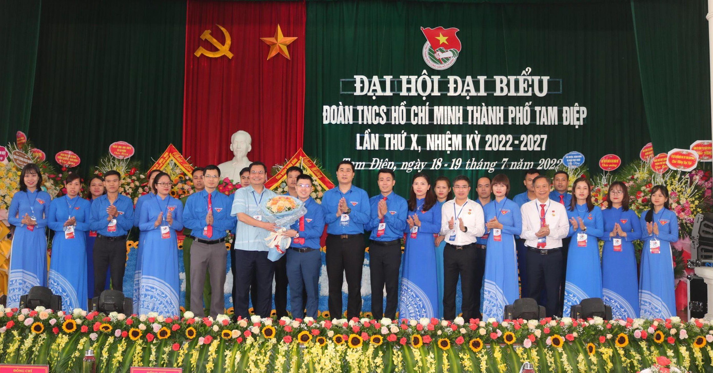 BCH Đoàn Thanh niên TP. Tam Điệp, Ninh Bình khoá X, nhiệm kỳ 2022 - 2027 ra mắt Đại hội
