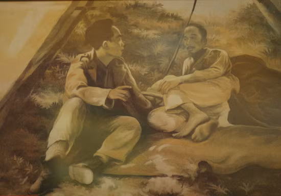 Chủ tịch Hồ Chí Minh và Đại tướng tại chiến dịch Biên giới (1950)
