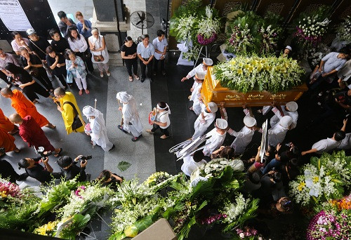 Linh cữu nghệ sĩ Thanh Hoàng 'thăm nhà' - sân khấu 5B lần cuối ảnh 8