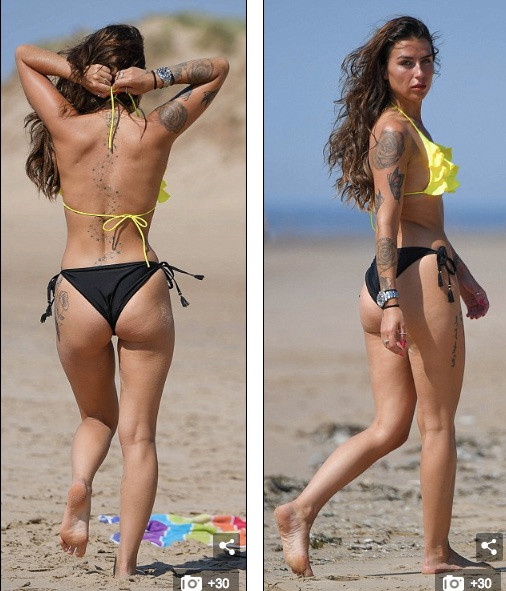 Jenny Thompson thản nhiên cởi áo phơi nắng trên biển ảnh 9