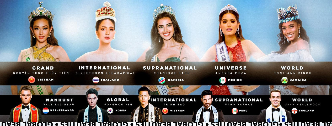 Nguyễn Thúc Thuỳ Tiên sánh vai bên các đương kim Hoa hậu thế giới trên ảnh bìa của Globalbeauties.