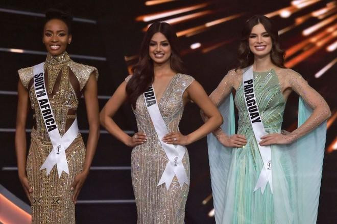 Top 3 Miss Universe 2021: Nam Phi, Ấn Độ, Paraguay. Top 3 Miss Universe 2021: Nam Phi, Ấn Độ, Paraguay.