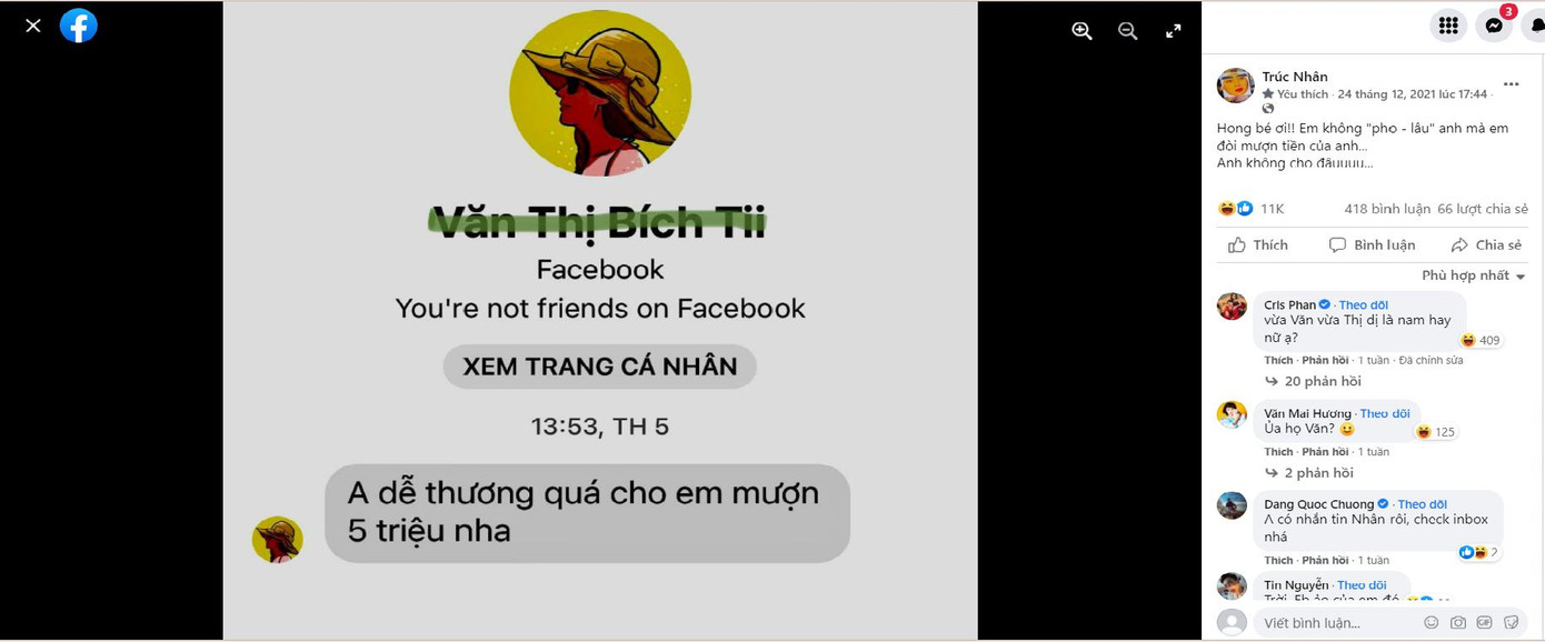 Trúc Nhân cũng không thể "đứng ngoài cuộc" trào lưu này. Ảnh chụp màn hình. Trúc Nhân cũng không thể "đứng ngoài cuộc" trào lưu này. Ảnh chụp màn hình.