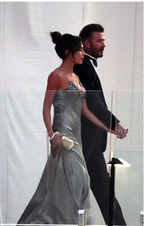 Ảnh chất lượng thấp nhưng nhan sắc của vợ chồng nhà Beck lại chất lượng cao. Ảnh: Mega